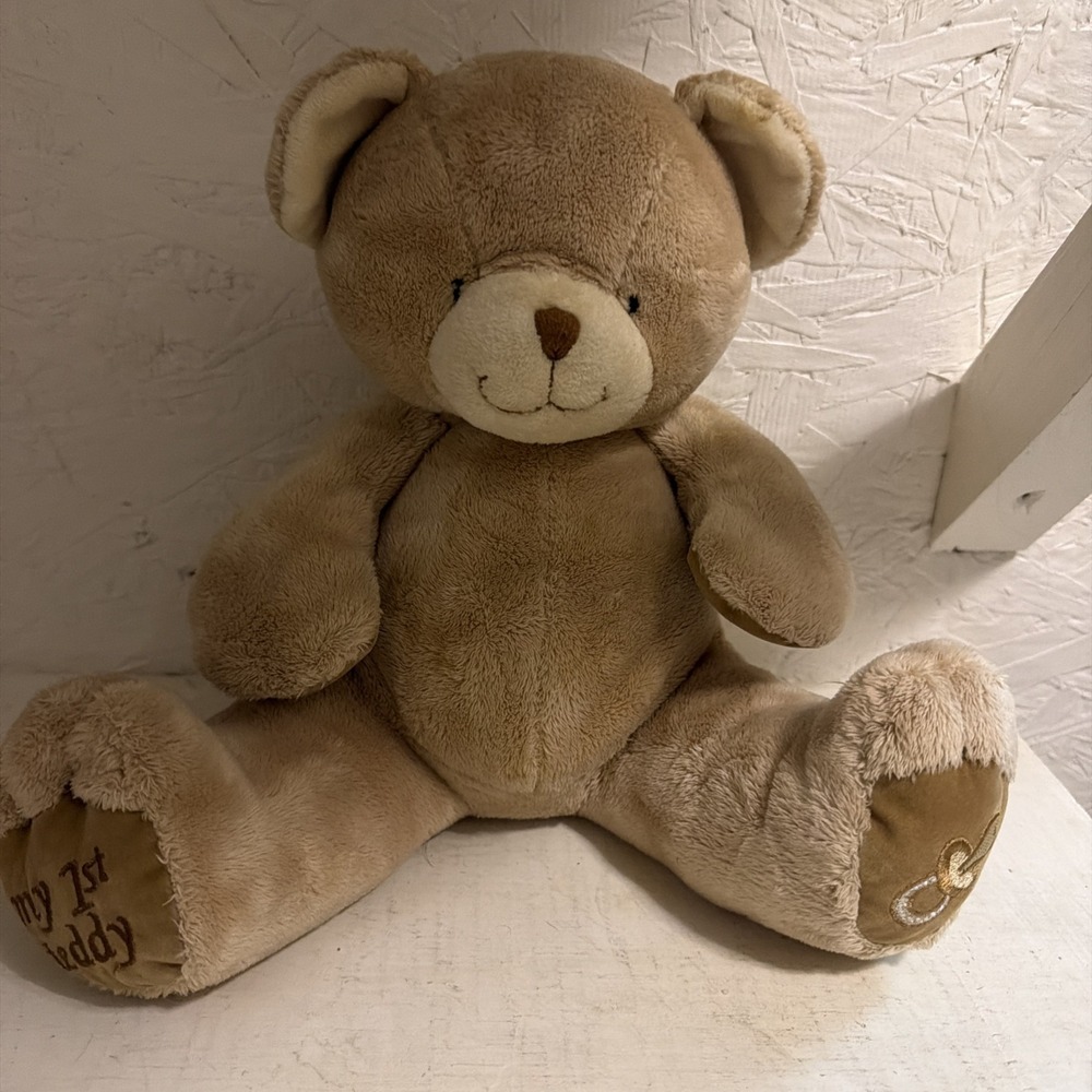 Animal Alley Baby My First Teddy Brown Bear 10" Toys R Us Pacifier Paw